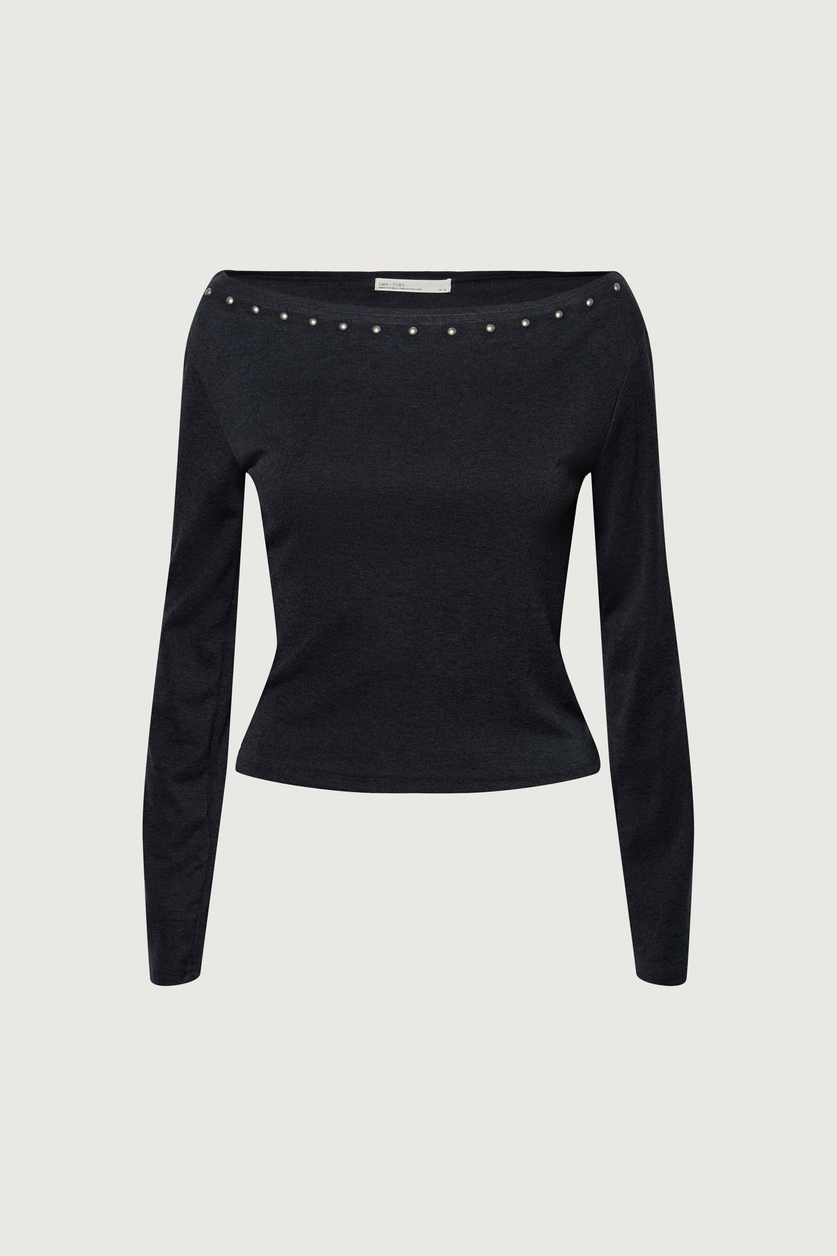 STUD DETAIL OFF THE SHOULDER TOP