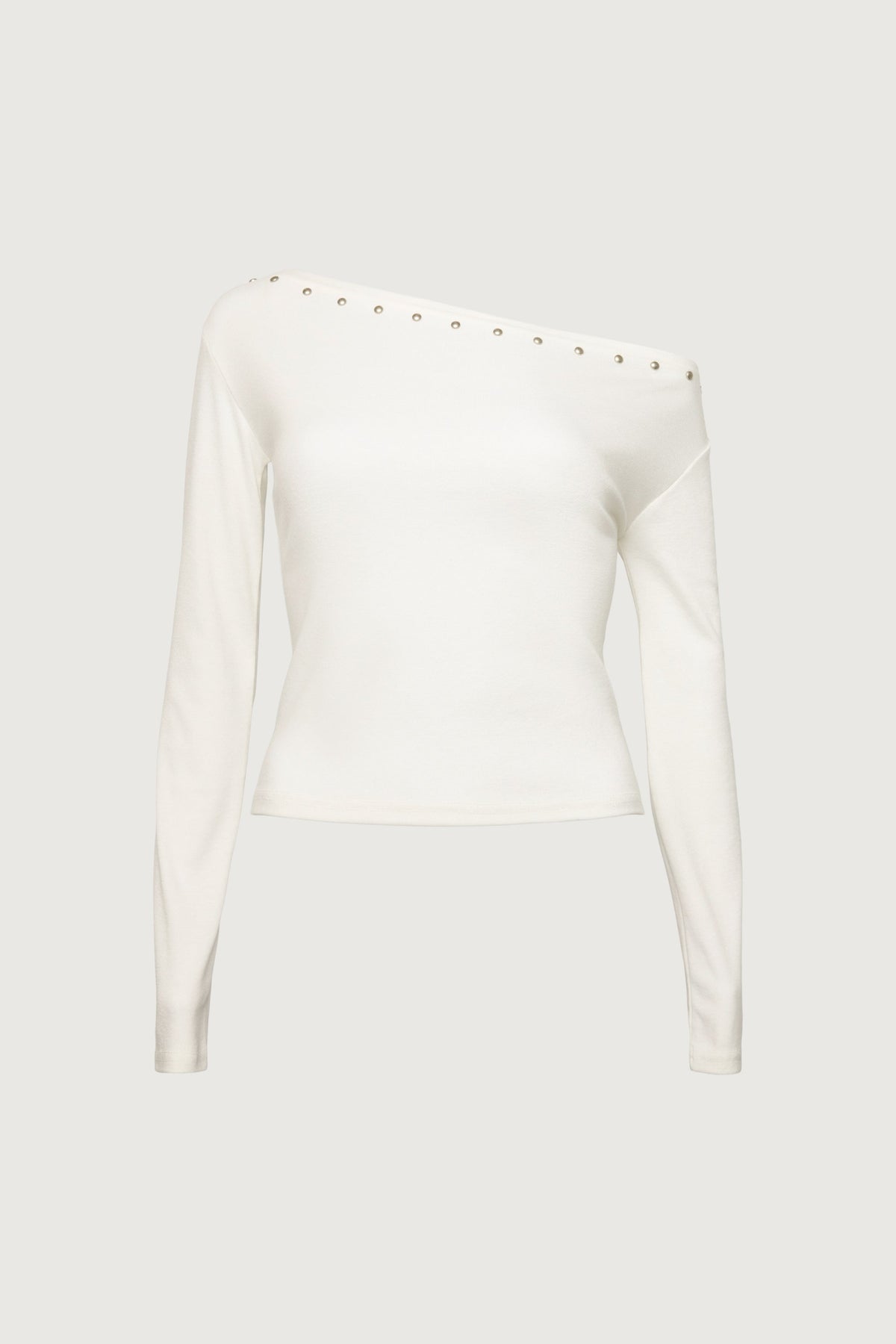 STUD DETAIL OFF THE SHOULDER TOP