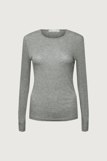 CLASSIC TENCEL LONG SLEEVE TOP