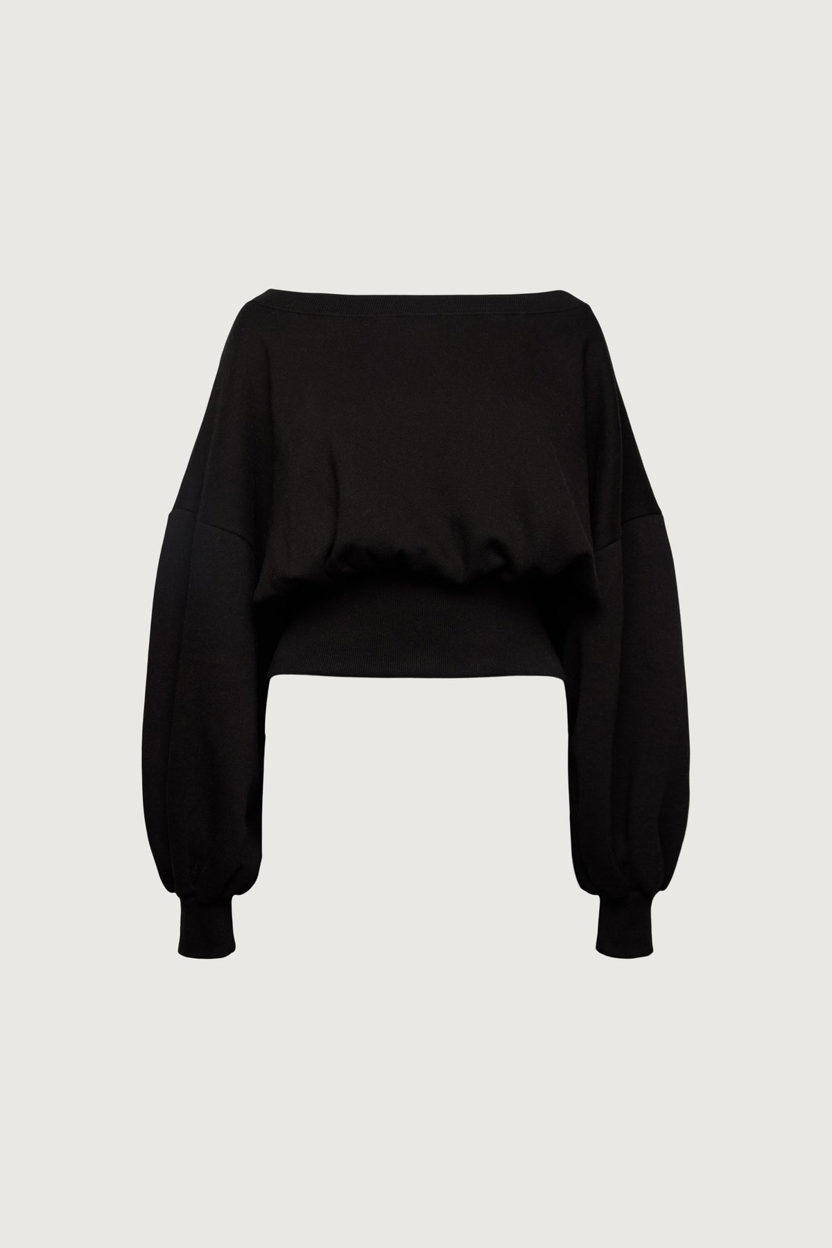 SWEATSHIRT WITH ZIP-BACK WAIST