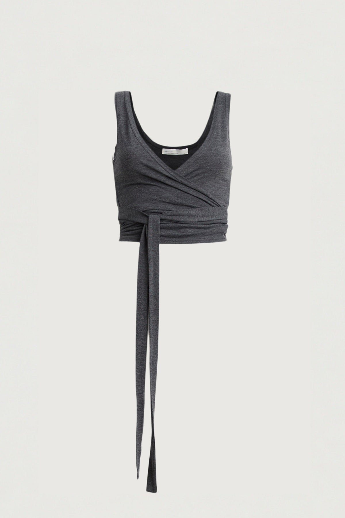 TIE FRONT WRAP TOP