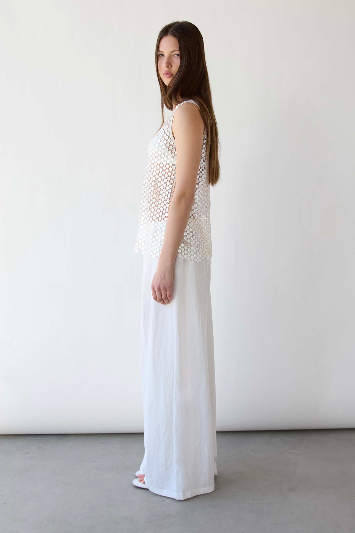 DISK SEQUIN TANK TOP