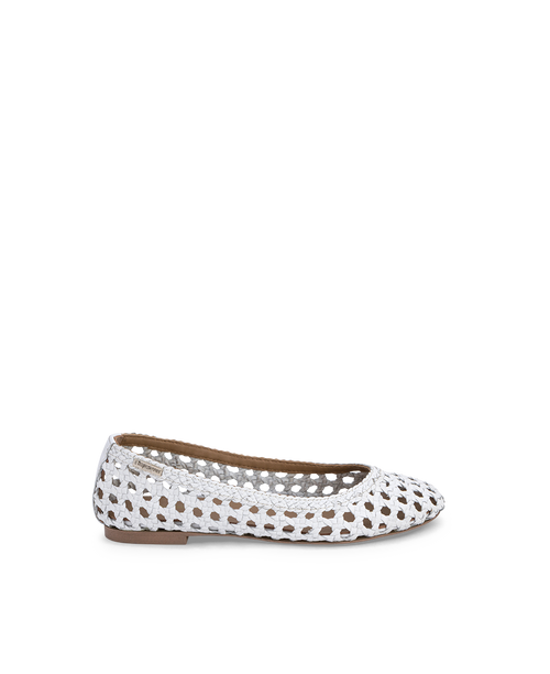 Ziggy Ballerina Flats - White