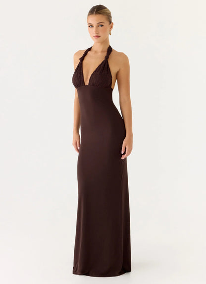 All I Need Maxi Dress - Chocolate