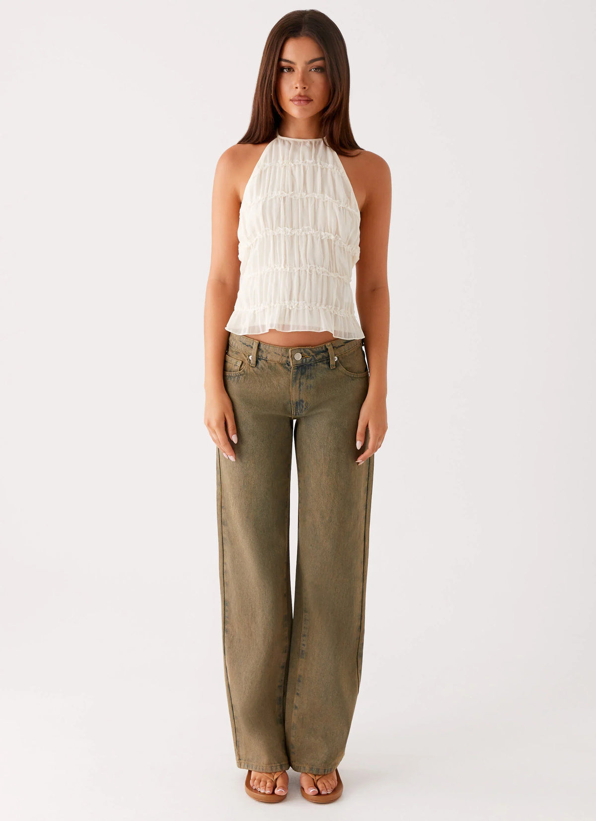Bennie Halter Top Ivory