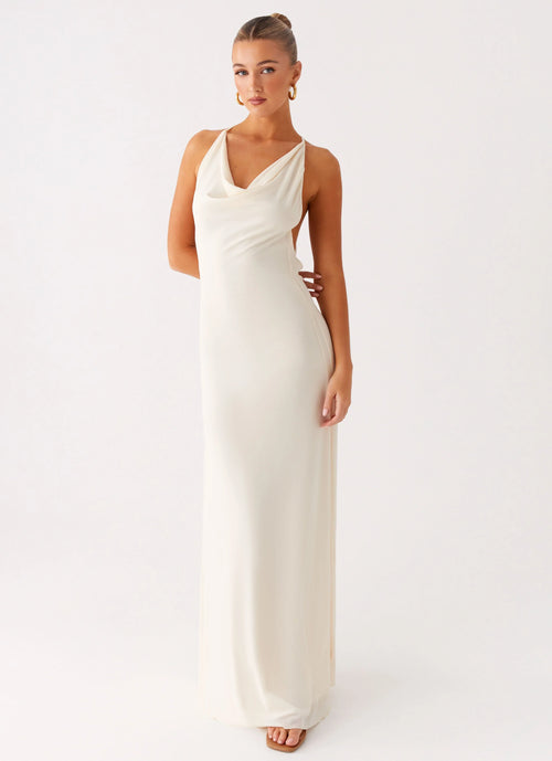 Dahliana Maxi Dress Off White