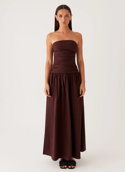 Carmel Maxi Dress Brown