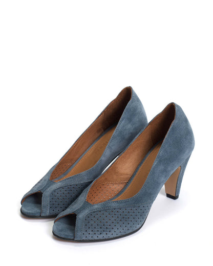 Alania Calf Suede Denim Blue - Anonymous Copenhagen