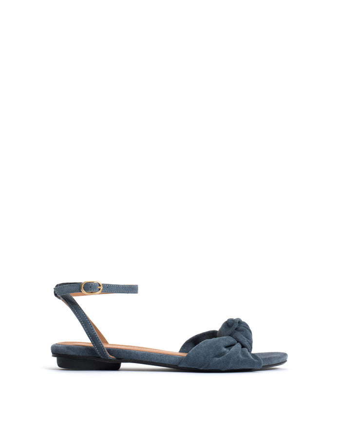 Aliza 10 Calf suede Denim blue - Anonymous Copenhagen