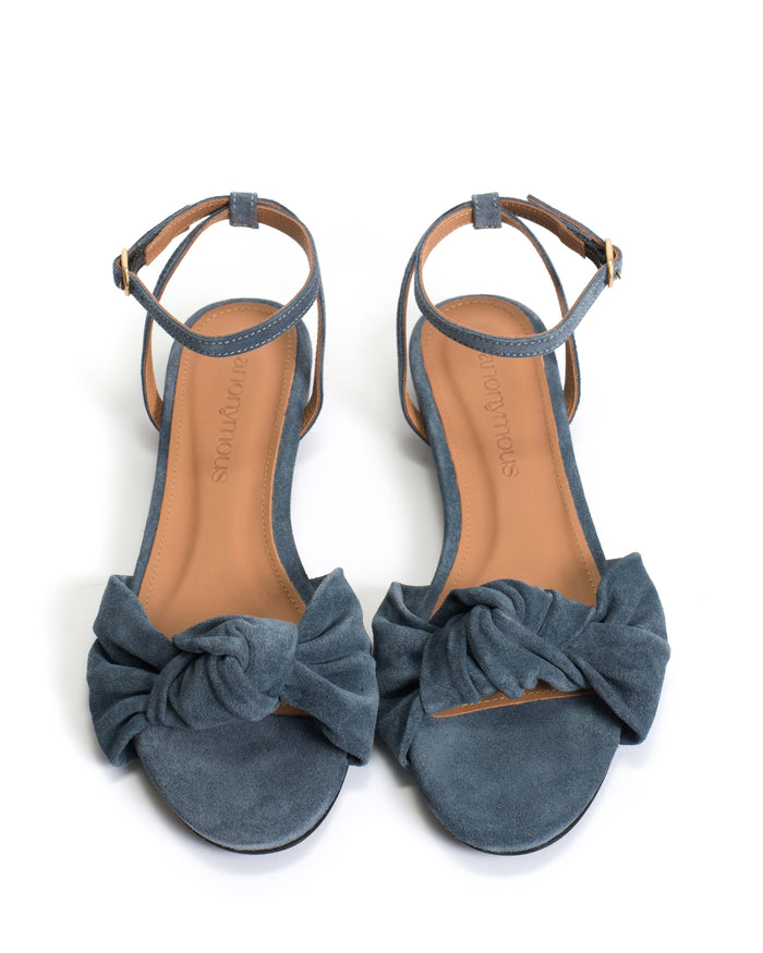 Aliza 10 Calf suede Denim blue - Anonymous Copenhagen