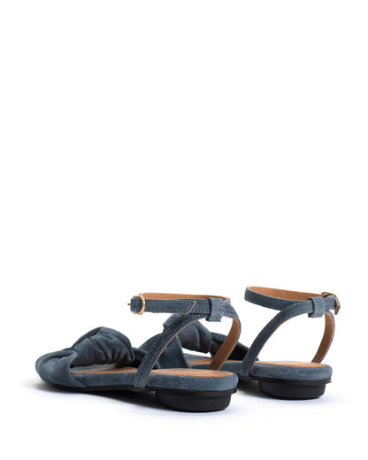 Aliza 10 Calf suede Denim blue - Anonymous Copenhagen