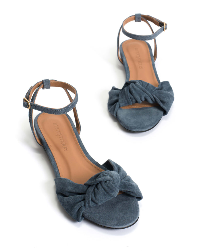 Aliza 10 Calf suede Denim blue - Anonymous Copenhagen