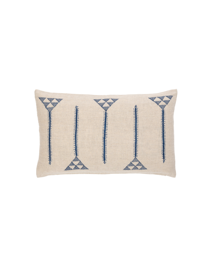 Anguri Lines Indigo Decorative Pillow Cover