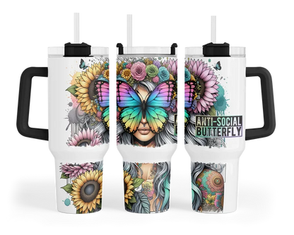 Anti Social Butterfly | 40 oz Tumbler