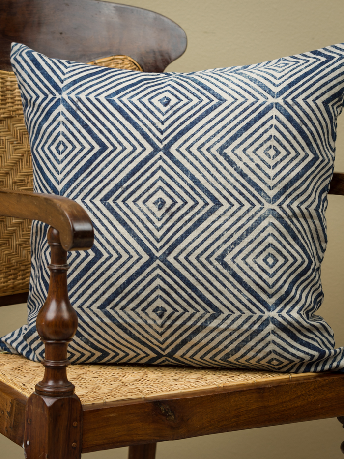 Ashante Indigo Grande Decorative Pillow
