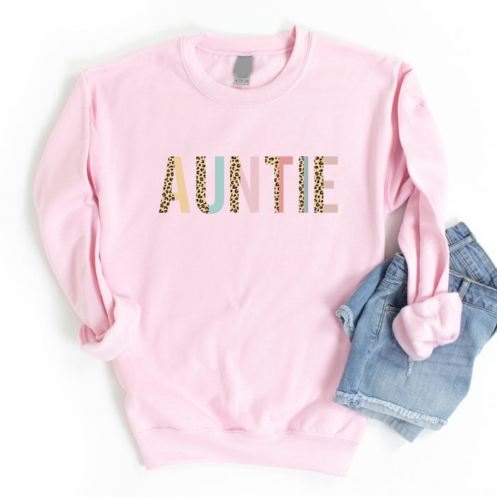 Auntie Pastel Color Block crewneck sweatshirt, product photo 3