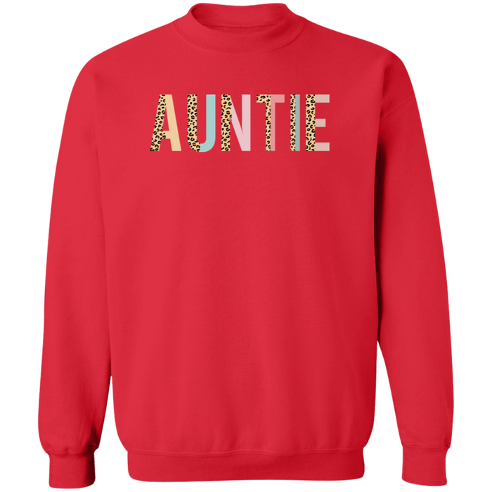 Auntie Pastel Color Block crewneck sweatshirt in Red