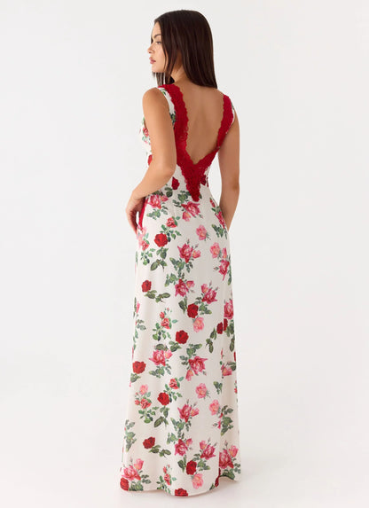 Aoifie Maxi Dress - Ivory Bloom