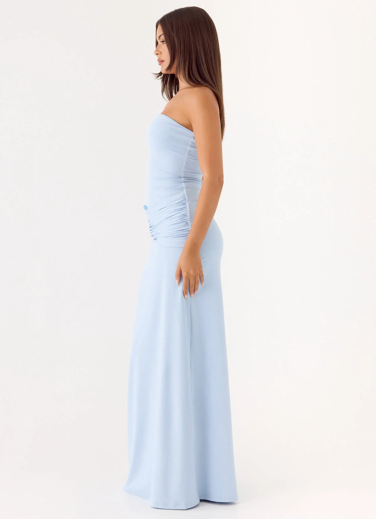 Dimmi Strapless Maxi Dress Blue
