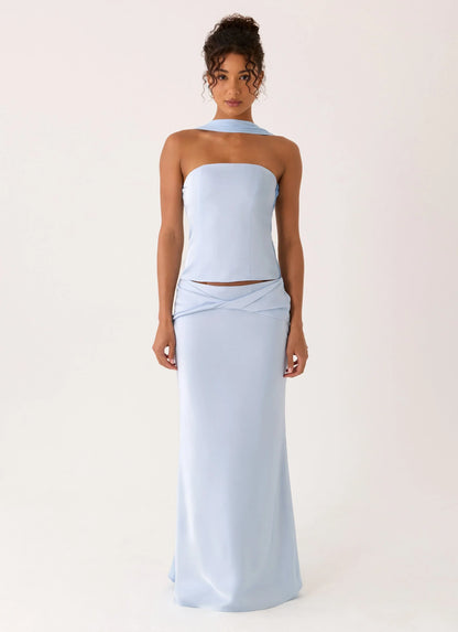 Bridgeta Maxi Skirt - Blue