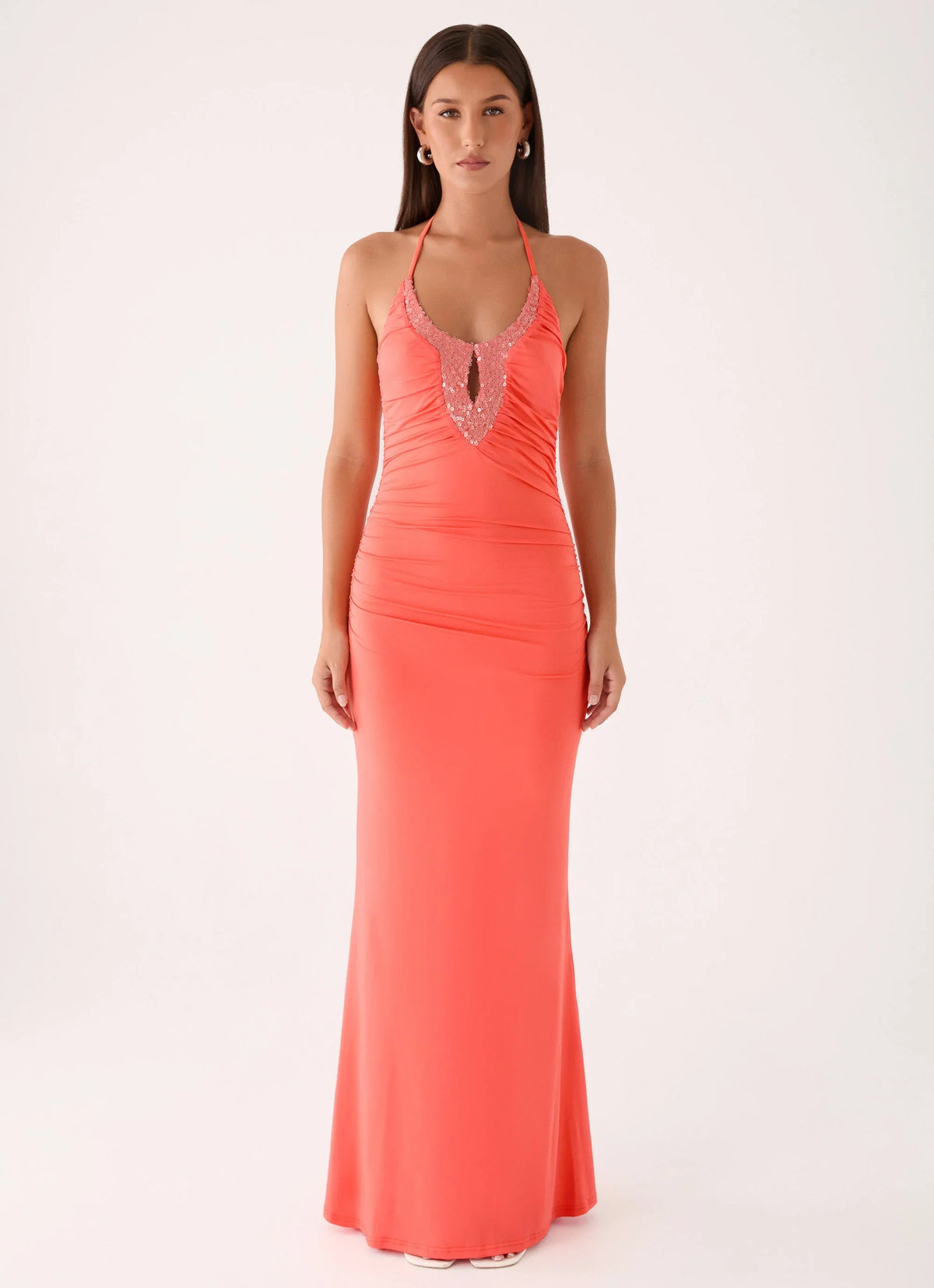 Aminata Maxi Dress - Burnt Coral