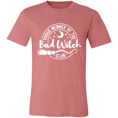 Bad Witch Club graphic t-shirt in Heather Mauve