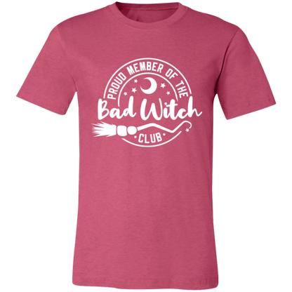 Bad Witch Club graphic t-shirt in Heather Raspberry