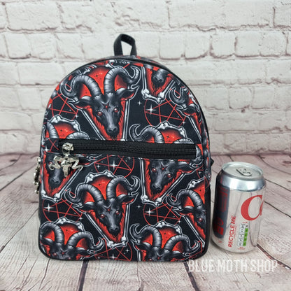 Baphomed Goat Handmade Backpack