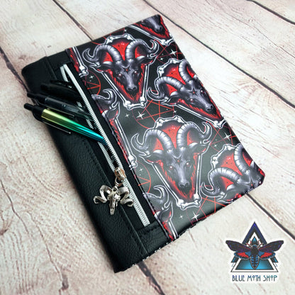 Baphomed Red Goat Notebook with removable cover A5