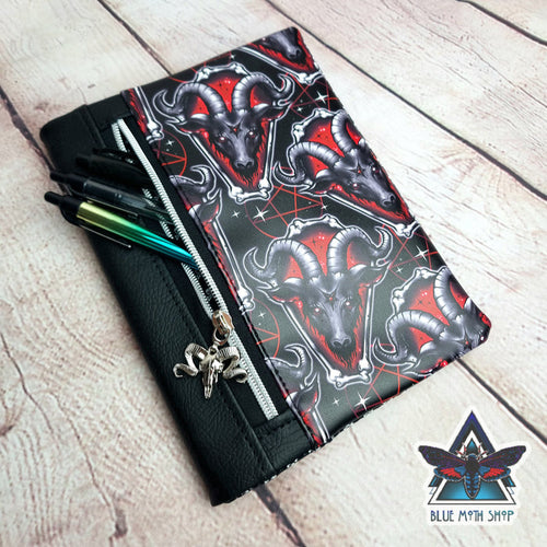 Baphomed Red Goat Notebook with removable cover A5