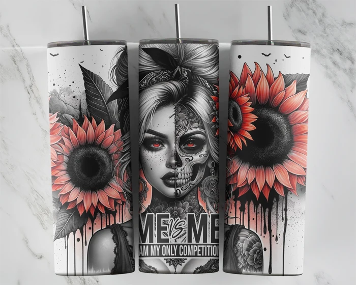 Becoming Her | Me Vs Me 20 oz Tumbler | 1314 Creations