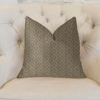 Belizzi Gray and Beige Luxury Throw Pillow - Plutus Brands