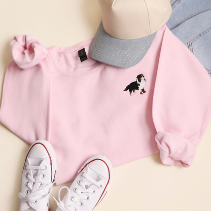 Bernese Mountain Dog Embroidered Sweatshirt
