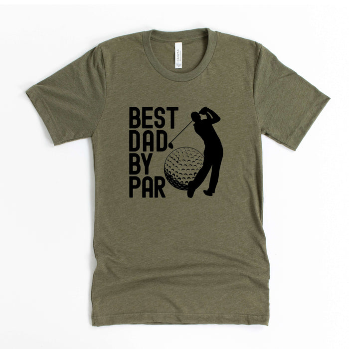 Best Dad By Par Golf Dad graphic t-shirt