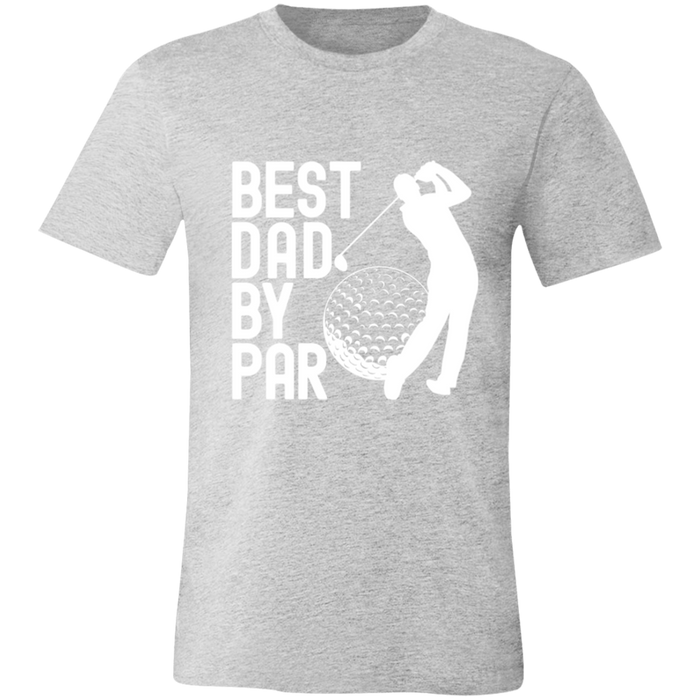 Best Dad By Par Golf Dad graphic t-shirt in Athletic Heather