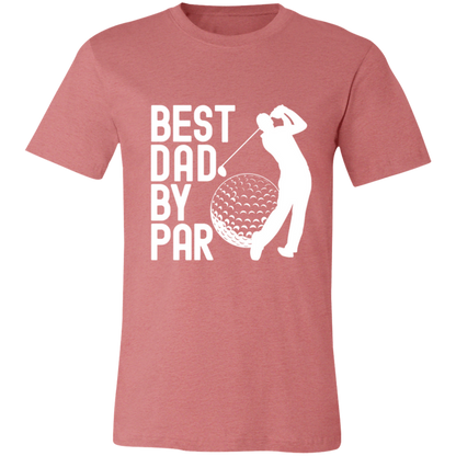 Best Dad By Par Golf Dad graphic t-shirt in Heather Mauve
