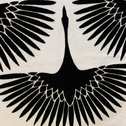 Black Swan Black Animal Motif Luxury Throw Pillow - Plutus Brands