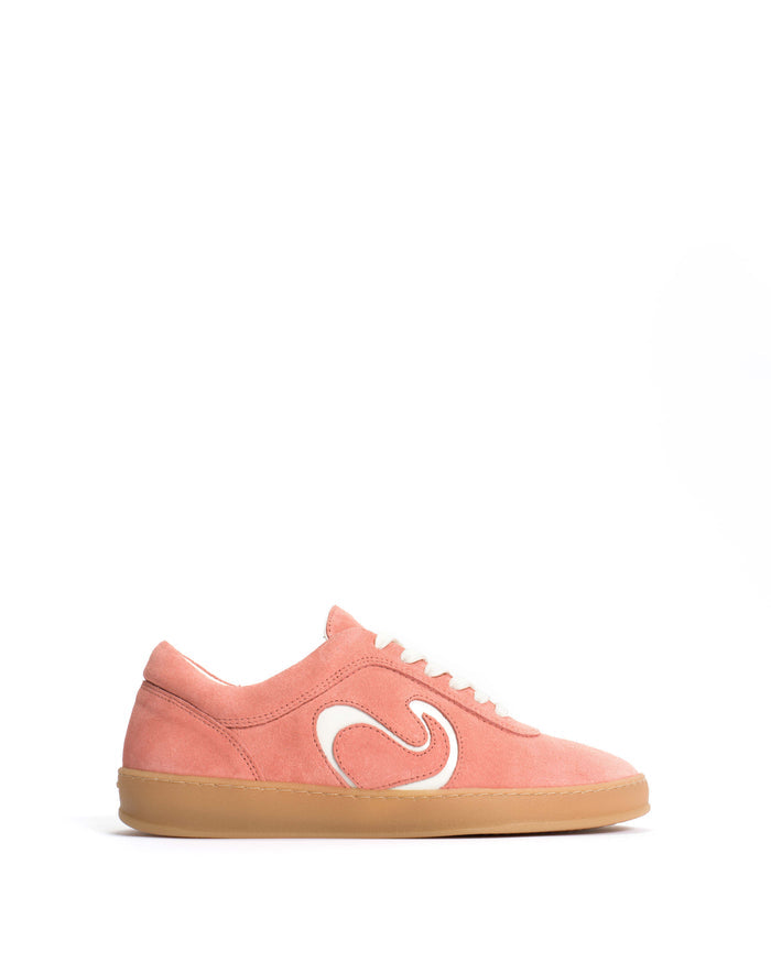 Blaire Calf suede & polished soft calf Coral pink & sand white - Anonymous Copenhagen