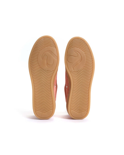 Blaire Calf suede & polished soft calf Coral pink & sand white - Anonymous Copenhagen