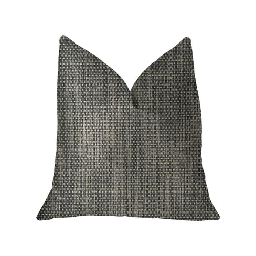 Bluejay Cayne Blue and Gray Luxury Throw Pillow - Plutus Brands