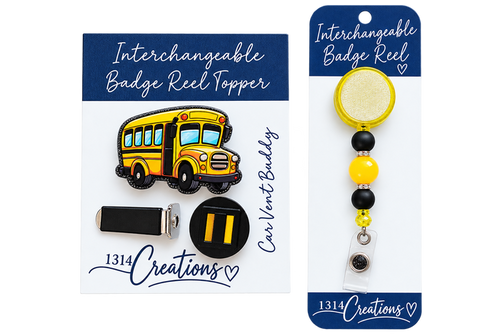 Bright Futures Ahead | School Bus Interchangeable Badge Reel & Topper Set