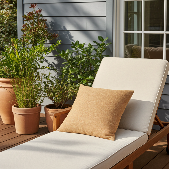 Burnt Sienna Brown Solid Luxury Outdoor/Indoor Throw Pillow