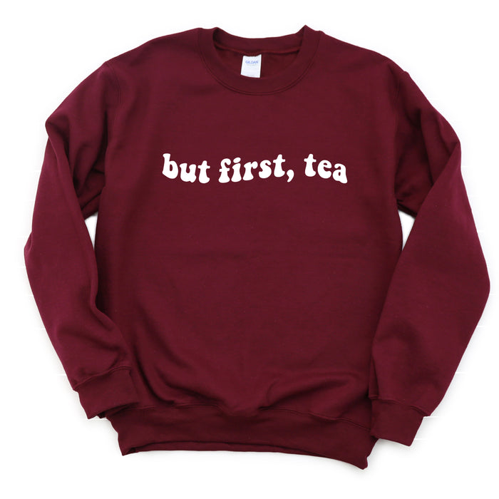 But First Tea crewneck sweatshirt, product photo 3