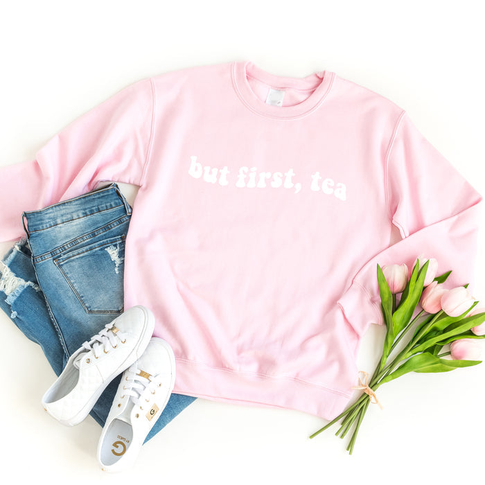 But First Tea crewneck sweatshirt, product photo 4