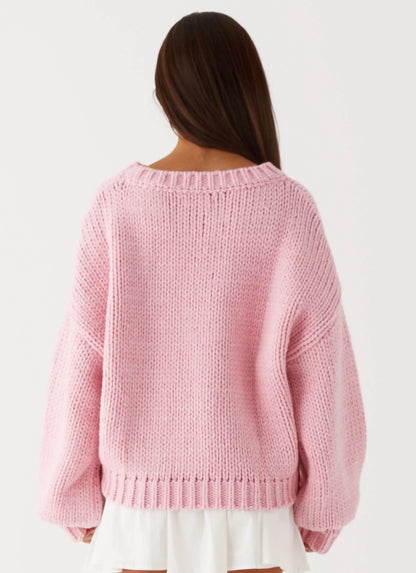 Costella Knit Sweater Pink
