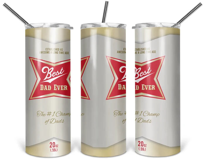 Cheers to the Best Dad 20 oz Tumbler | 1314 Creations