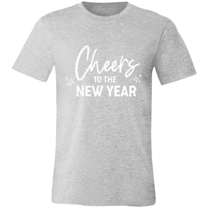 Cheers to the New Year graphic t-shirt in Athletic Heather