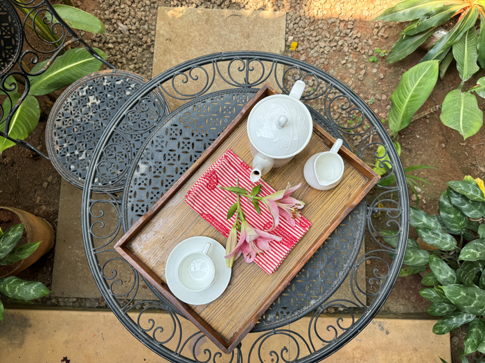 Coco Paisley Coral Red Napkin Set