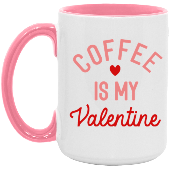 Coffee is my Valentine ceramic coffee mug, product photo 5