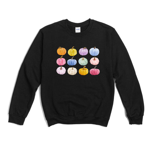 Colorful Pumpkins crewneck sweatshirt